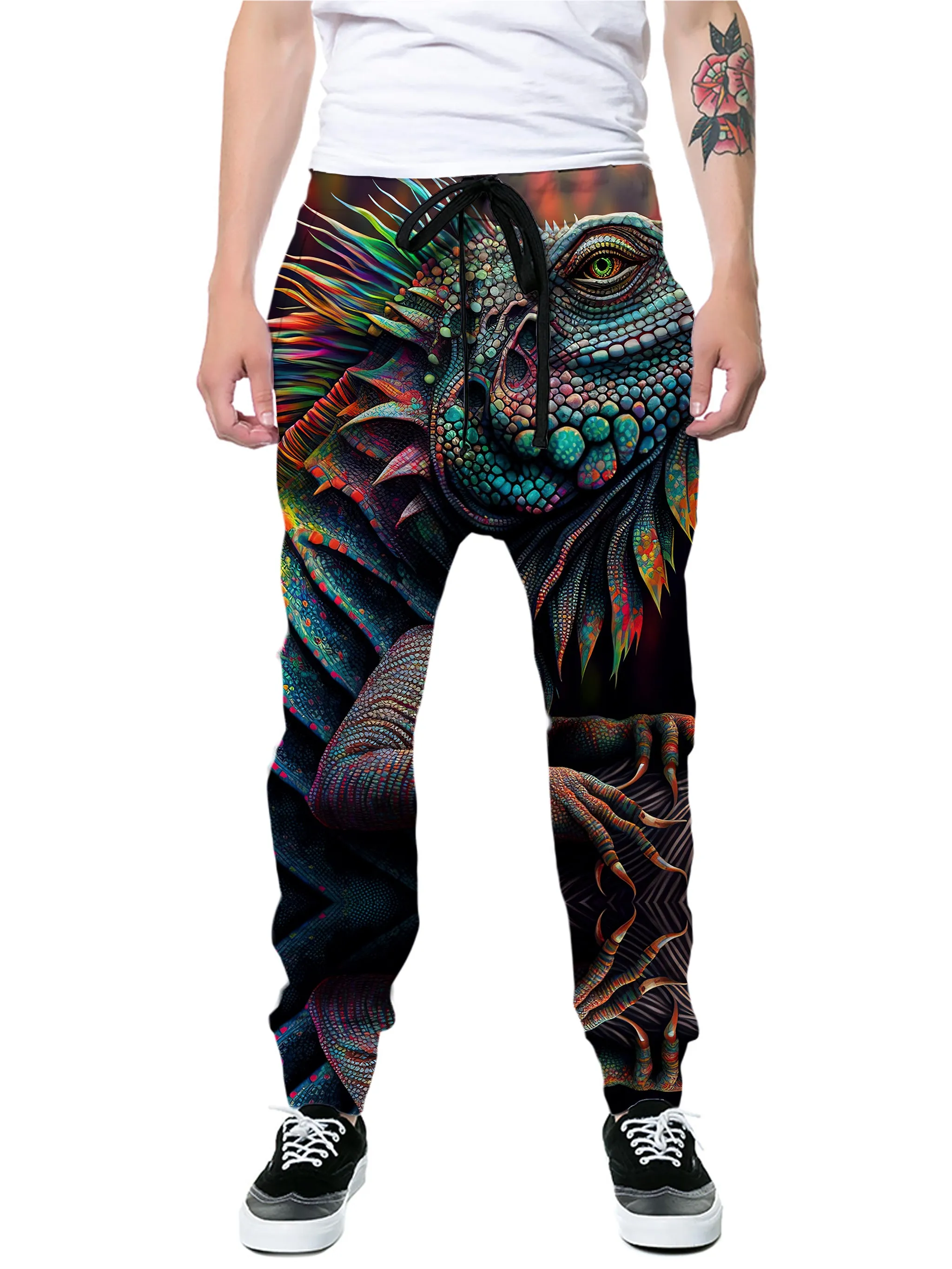 Psychedelic Giant Iguana 2.0 Hoodie and Joggers Combo