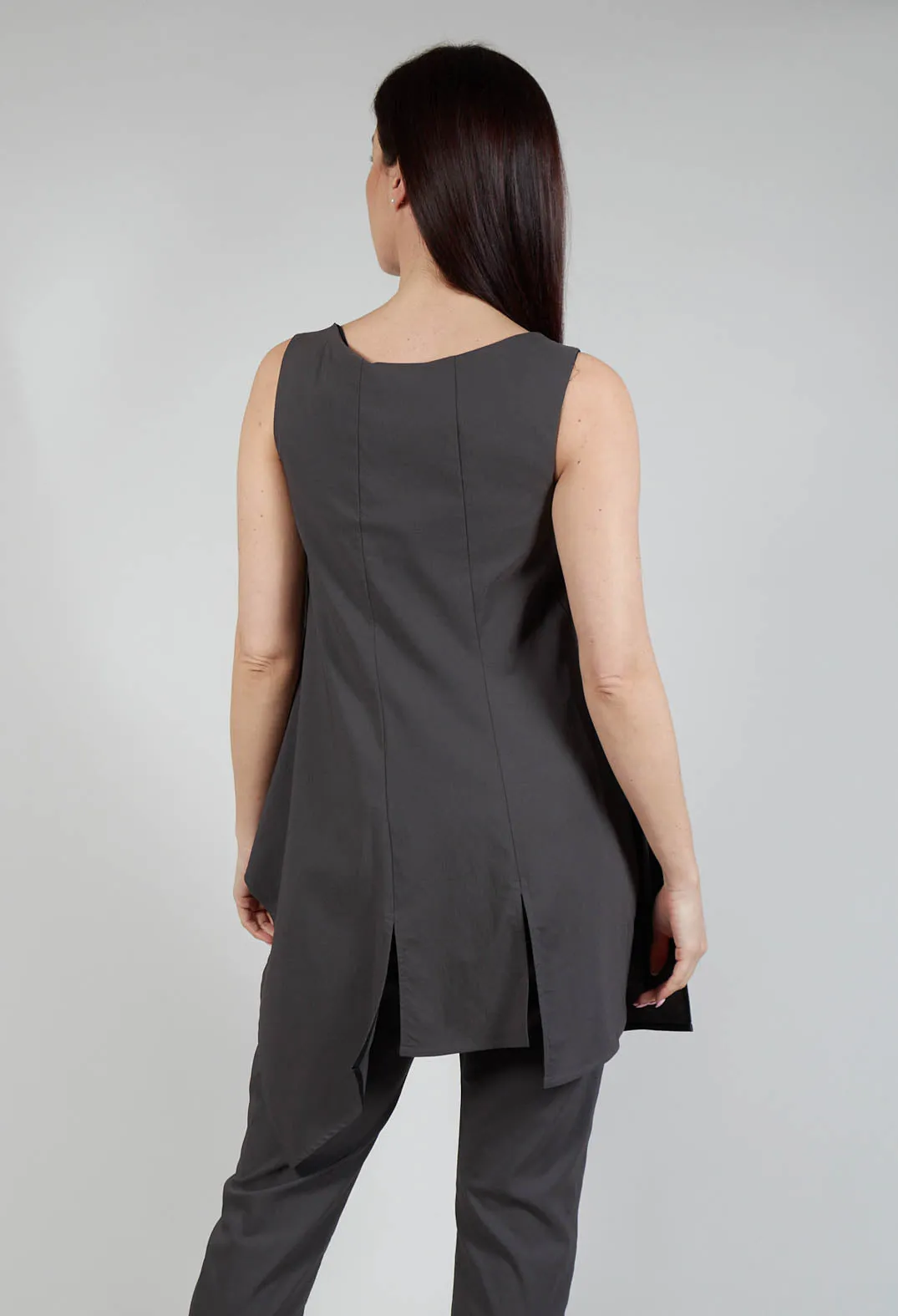 Pulp Fiction Tunic Top in Carbone