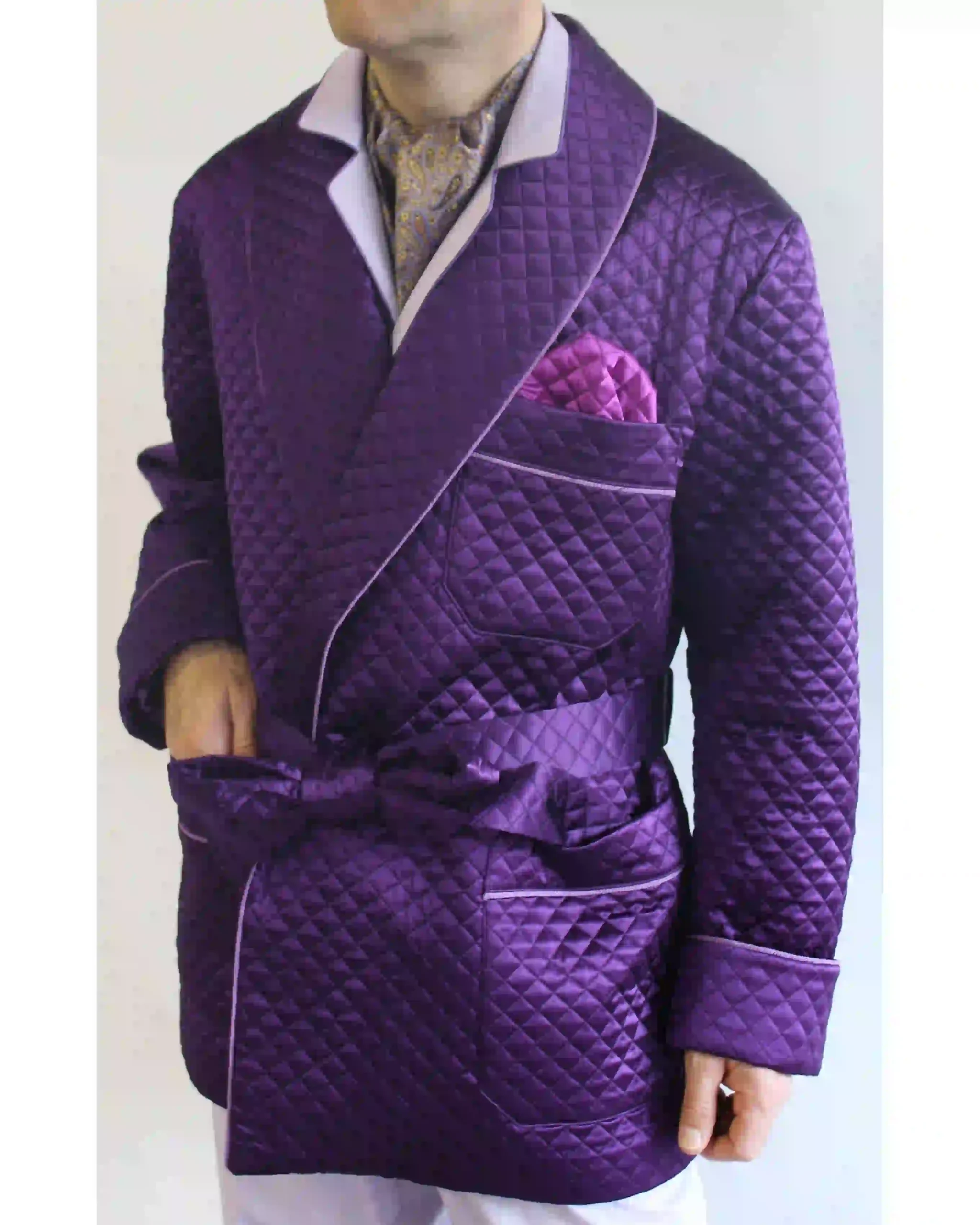 Quilted Smoking Jacket - William Jacket