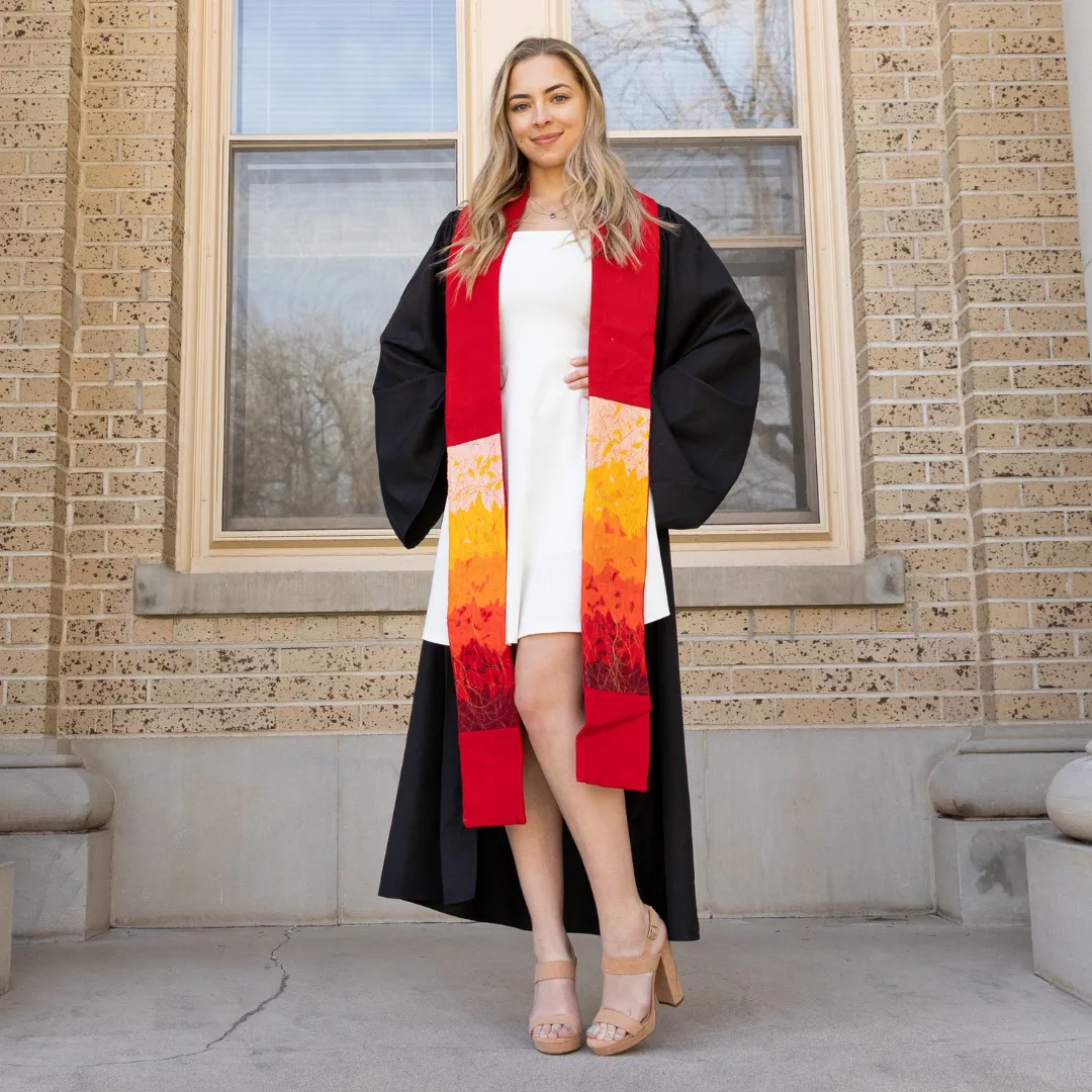 Red Contemporary Clergy Stole