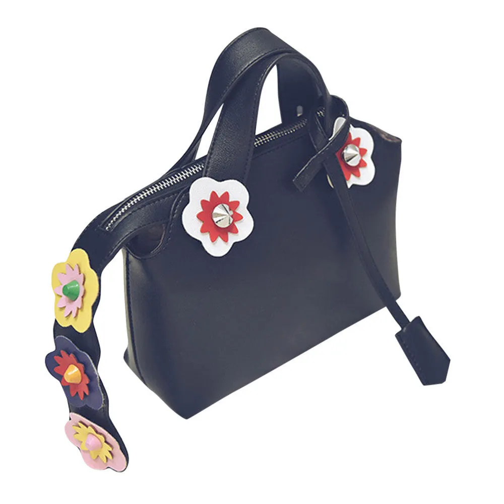 Retro Flower Hbag women messenger bags Large Tote women's hbags Shoulder bag leather crossbody bag