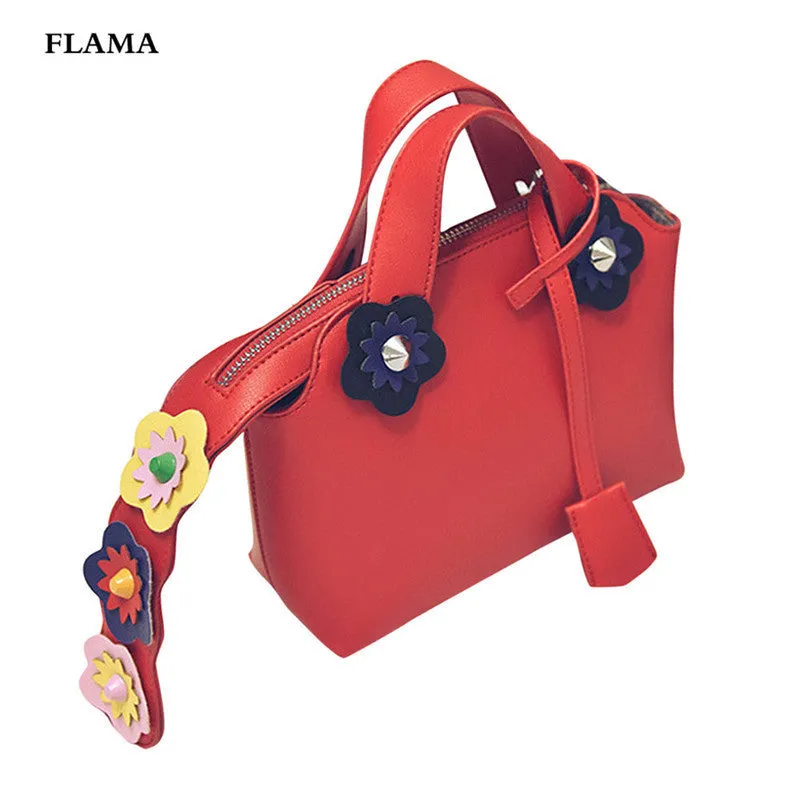 Retro Flower Hbag women messenger bags Large Tote women's hbags Shoulder bag leather crossbody bag