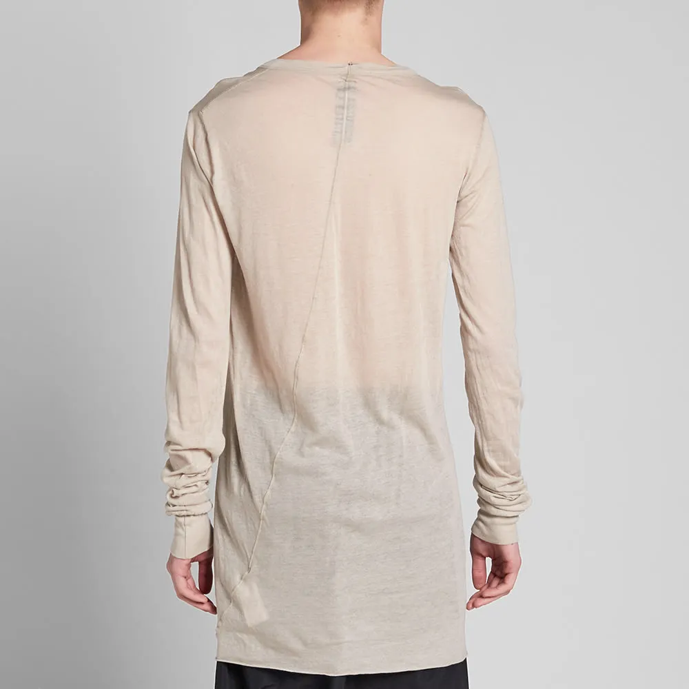 Rick Owens Basic Long Sleeve TeePearl