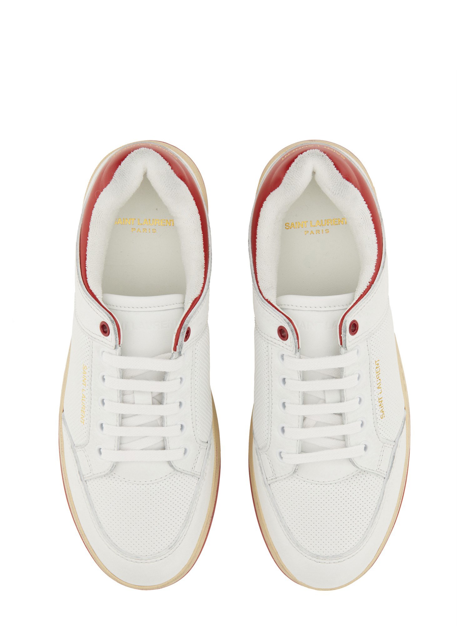 SAINT LAURENT    SL/61 LOW LEATHER SNEAKERS