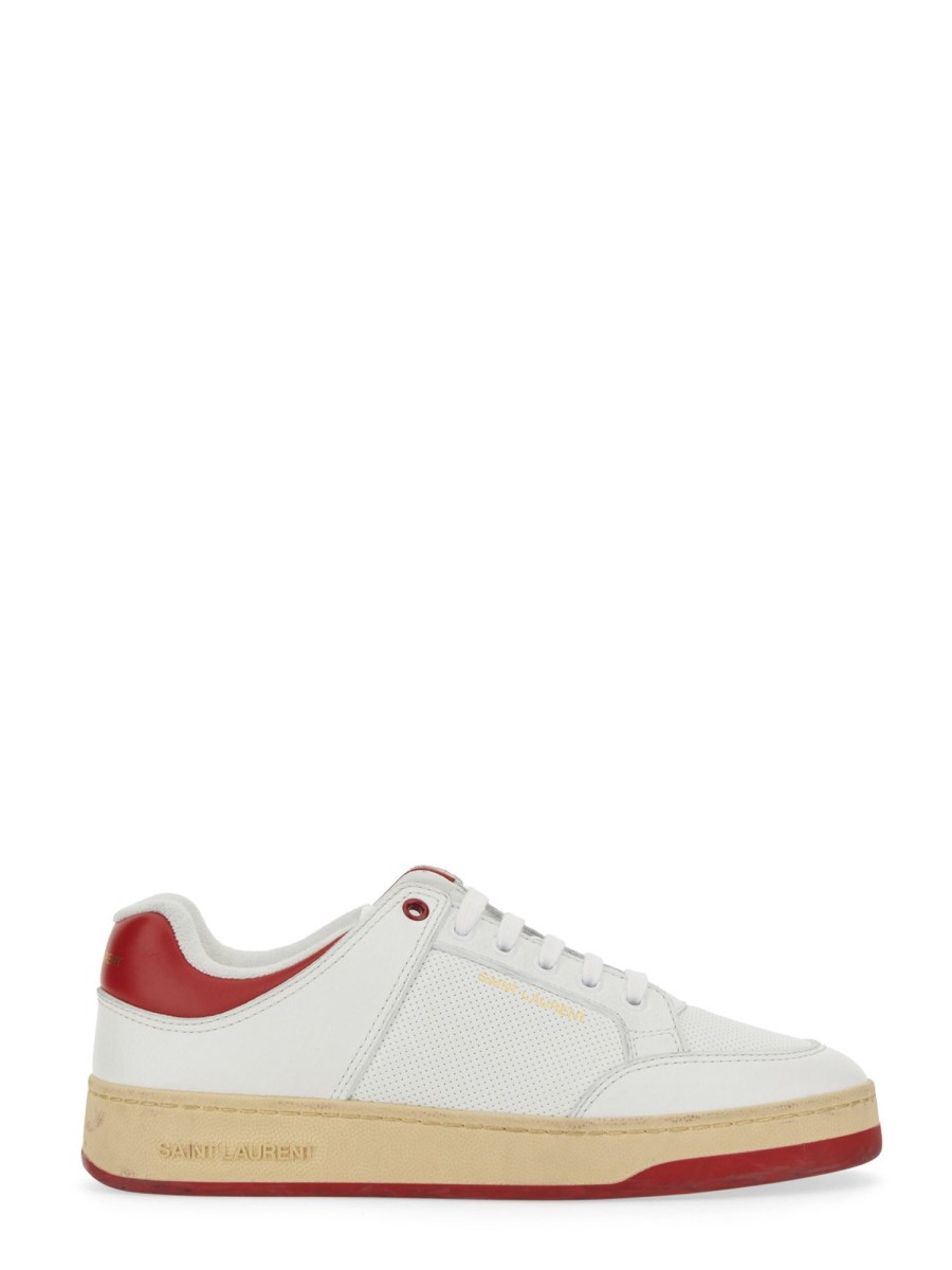 SAINT LAURENT    SL/61 LOW LEATHER SNEAKERS