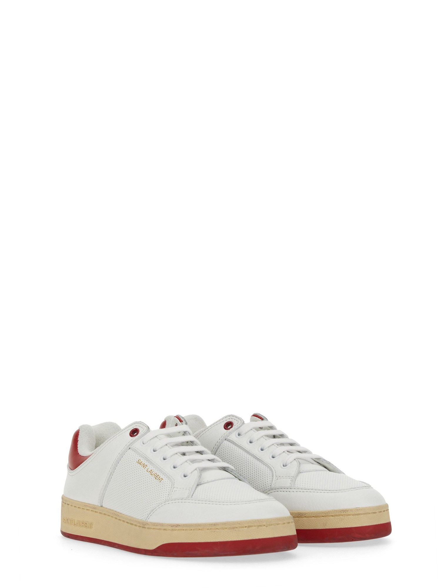 SAINT LAURENT    SL/61 LOW LEATHER SNEAKERS