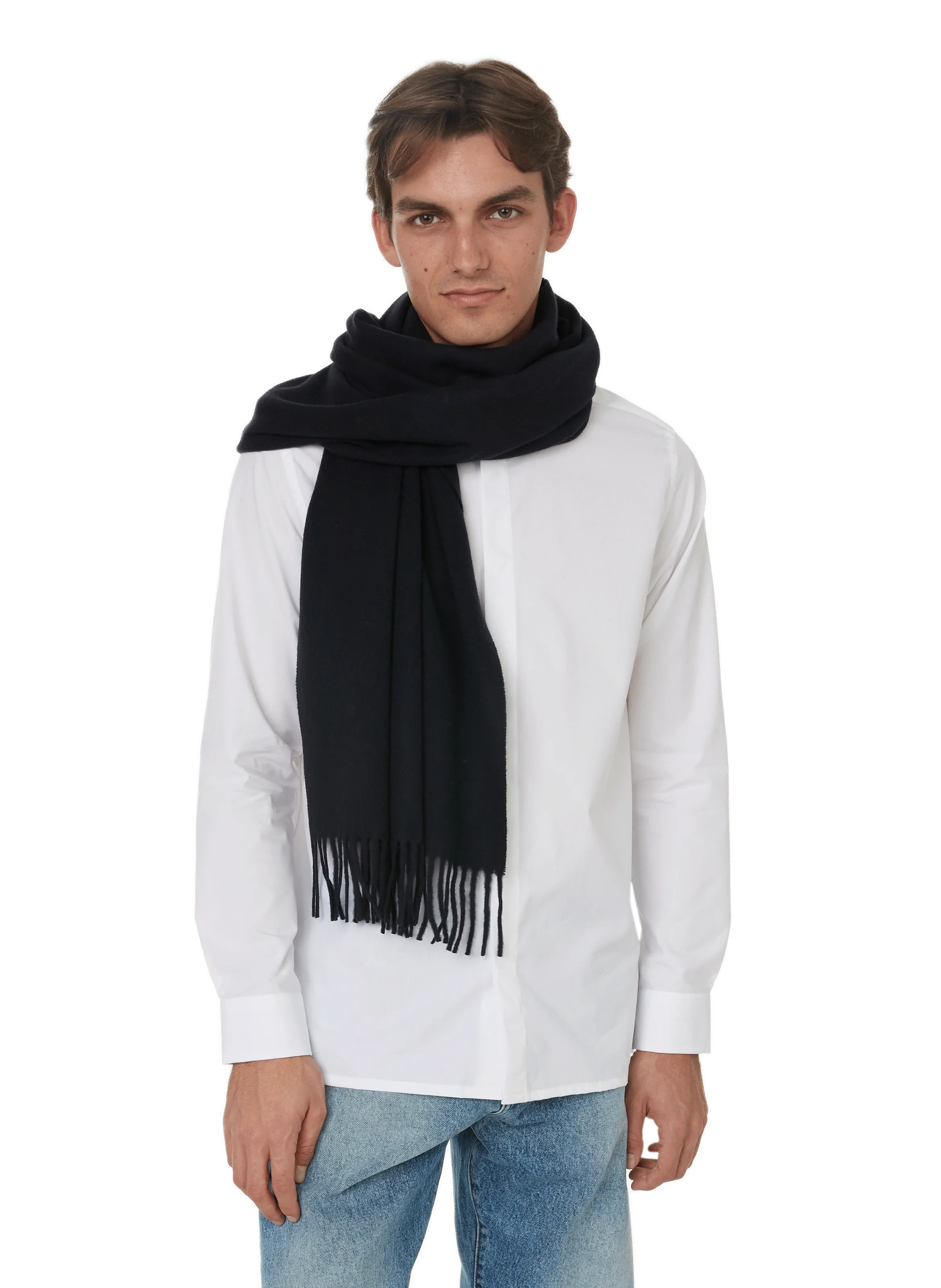 Saison 1865  Virgin wool scarf - Blue