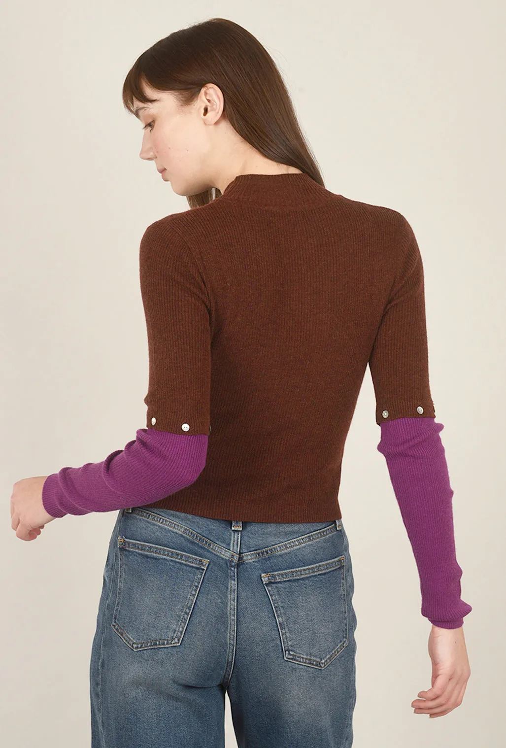 Sapo Top, Brown/Grape