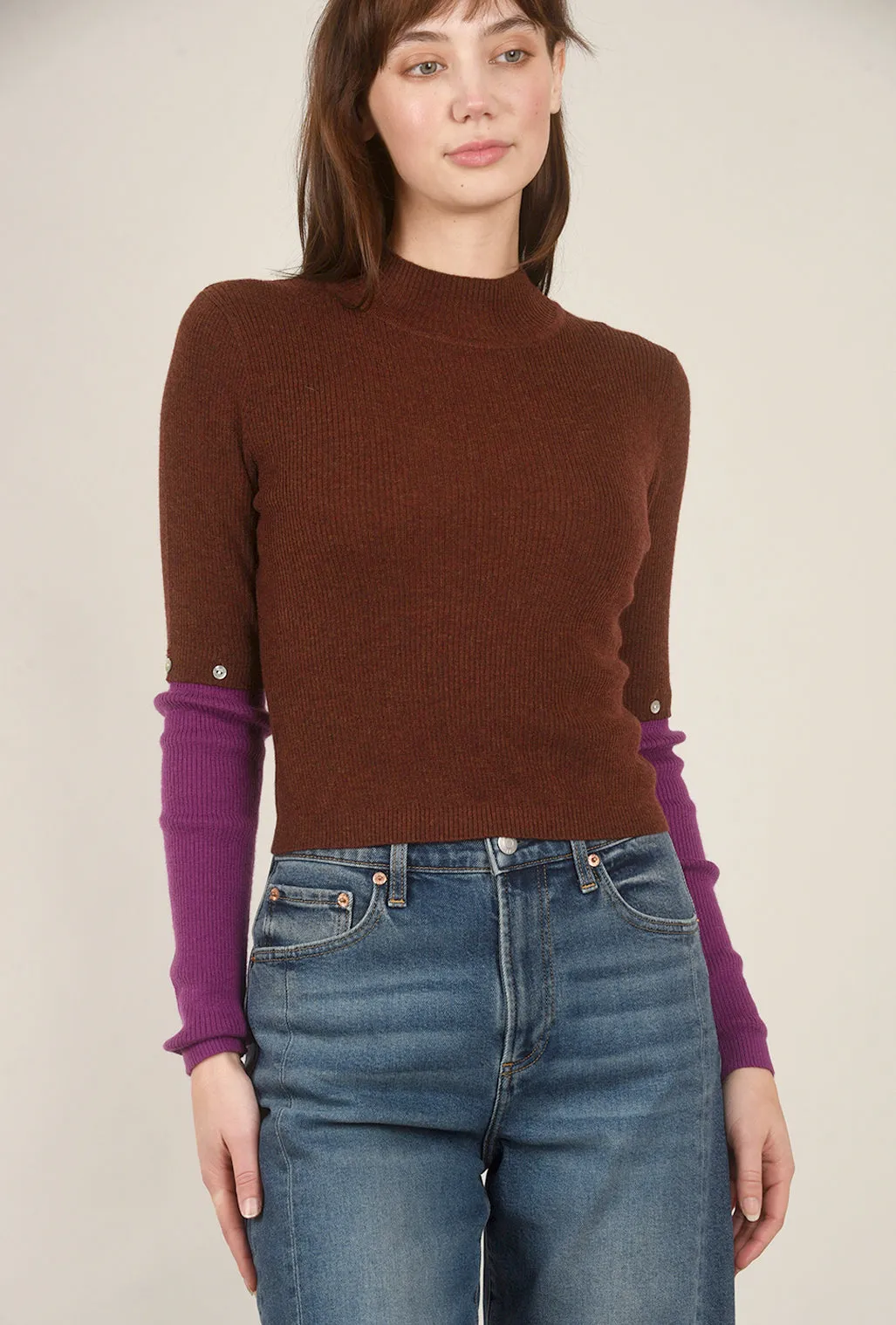 Sapo Top, Brown/Grape