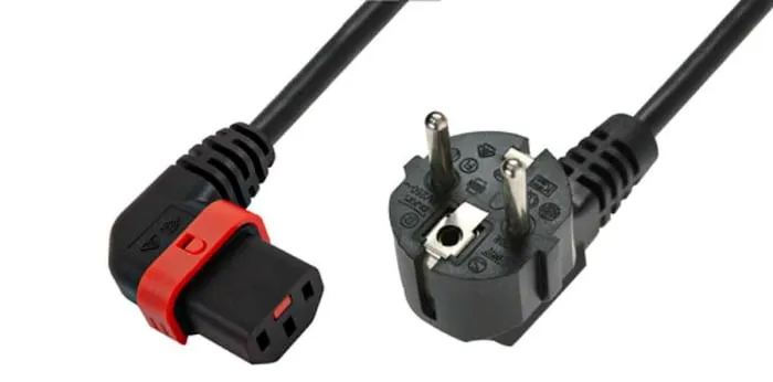 Schaffner IEC C13 Socket to CEE 7/7 Plug Power Cord, 2m