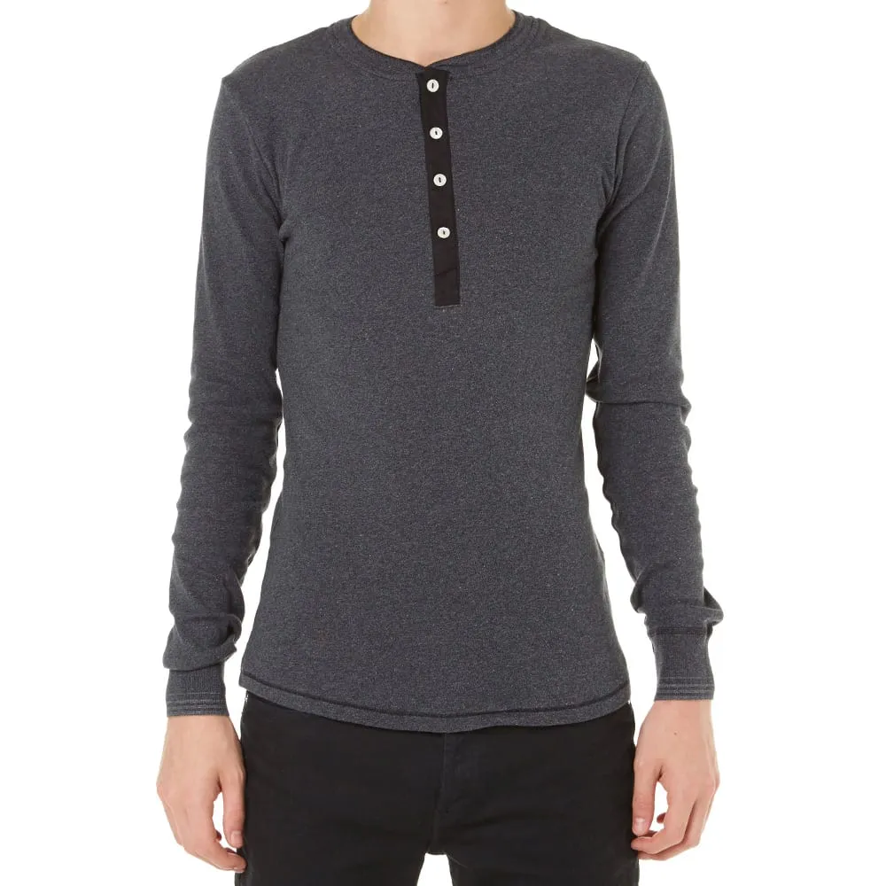 Schiesser Karl-Heinz Long Sleeve HenleyAnthracite