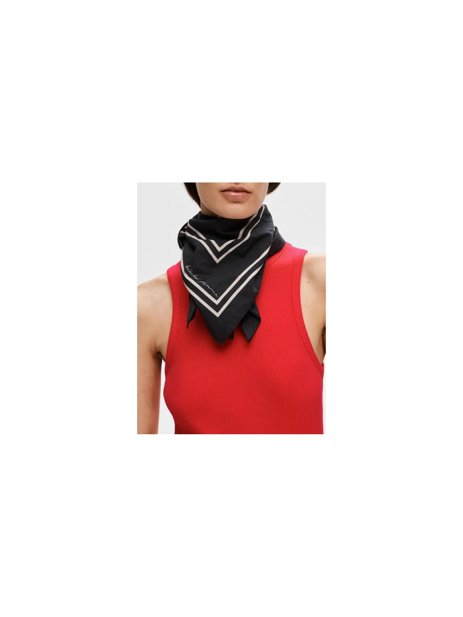 SELECTED FEMME SCARF MIO BLACK