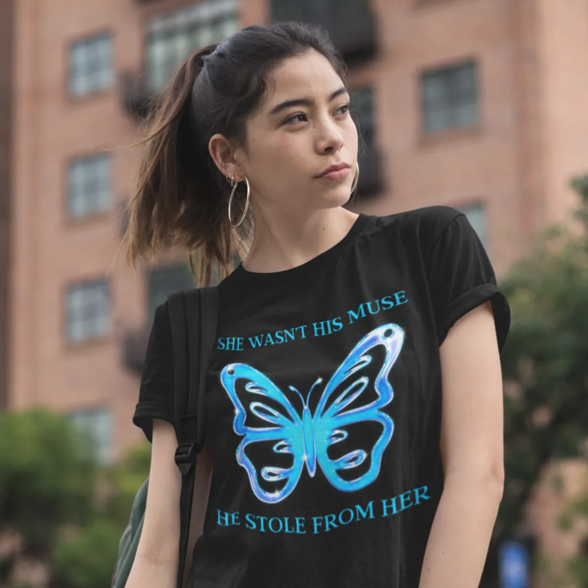 She Wasn’t His Muse. He Stole From Her Unisex t-shirt