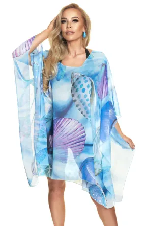 Shell print beach tunic