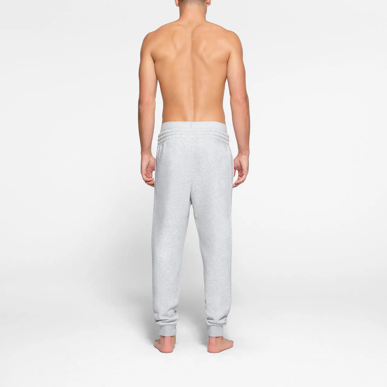 SKIMS FLEECE LOUNGE Tapered Joggers Light Heather Grey - Grey