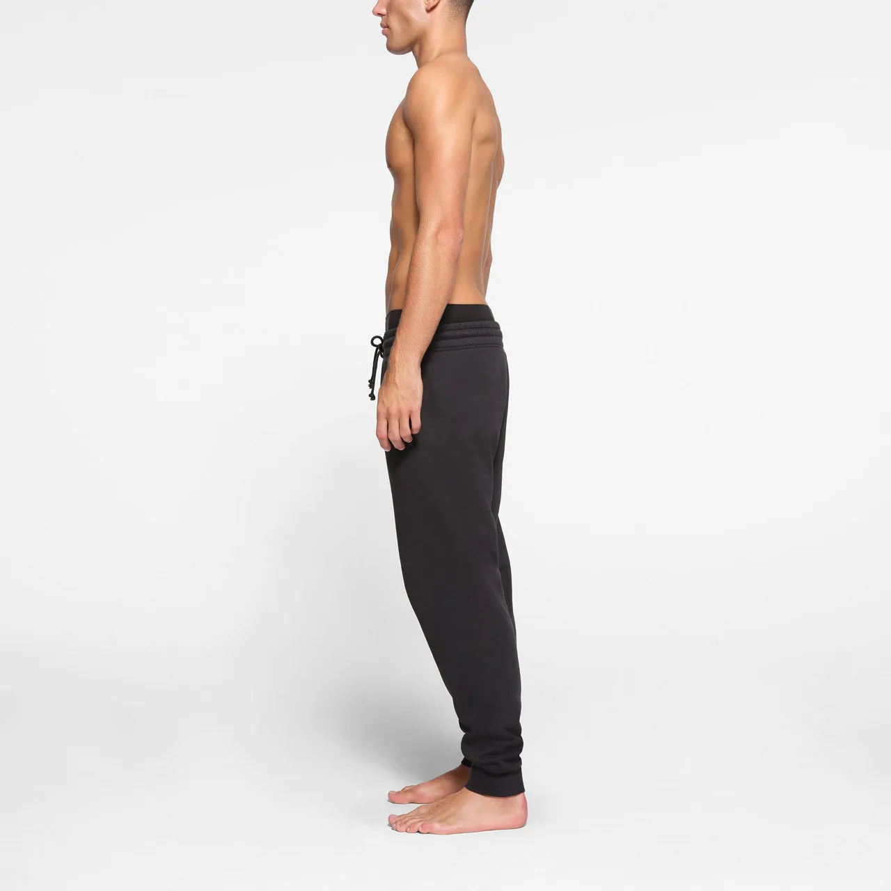 SKIMS FLEECE LOUNGE Tapered Joggers Washed Onyx - Black