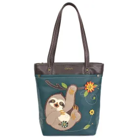 Sloth Deluxe Everyday Tote in Turquoise