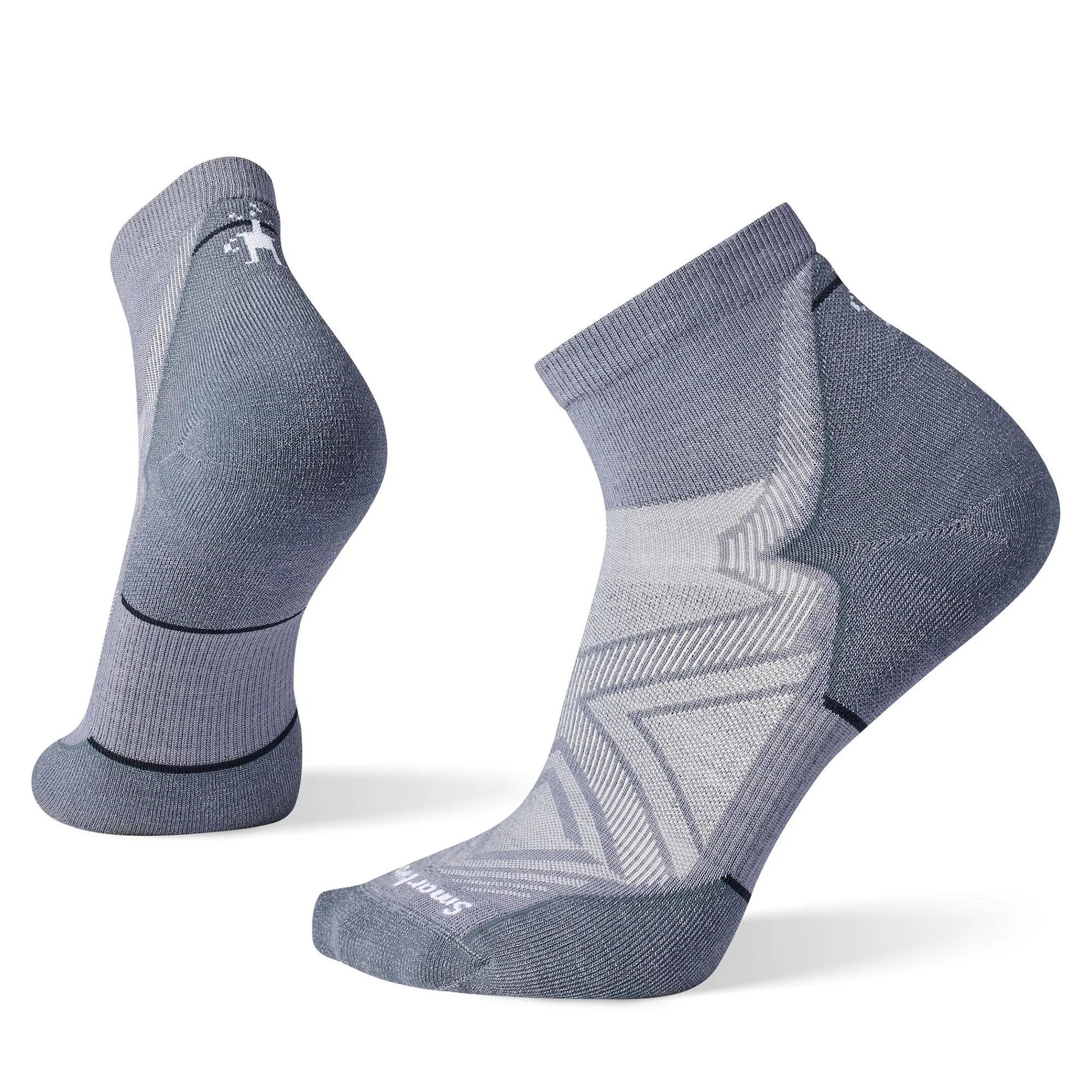 Smartwool Run Targeted Cushion Ankle Socks In Graphite