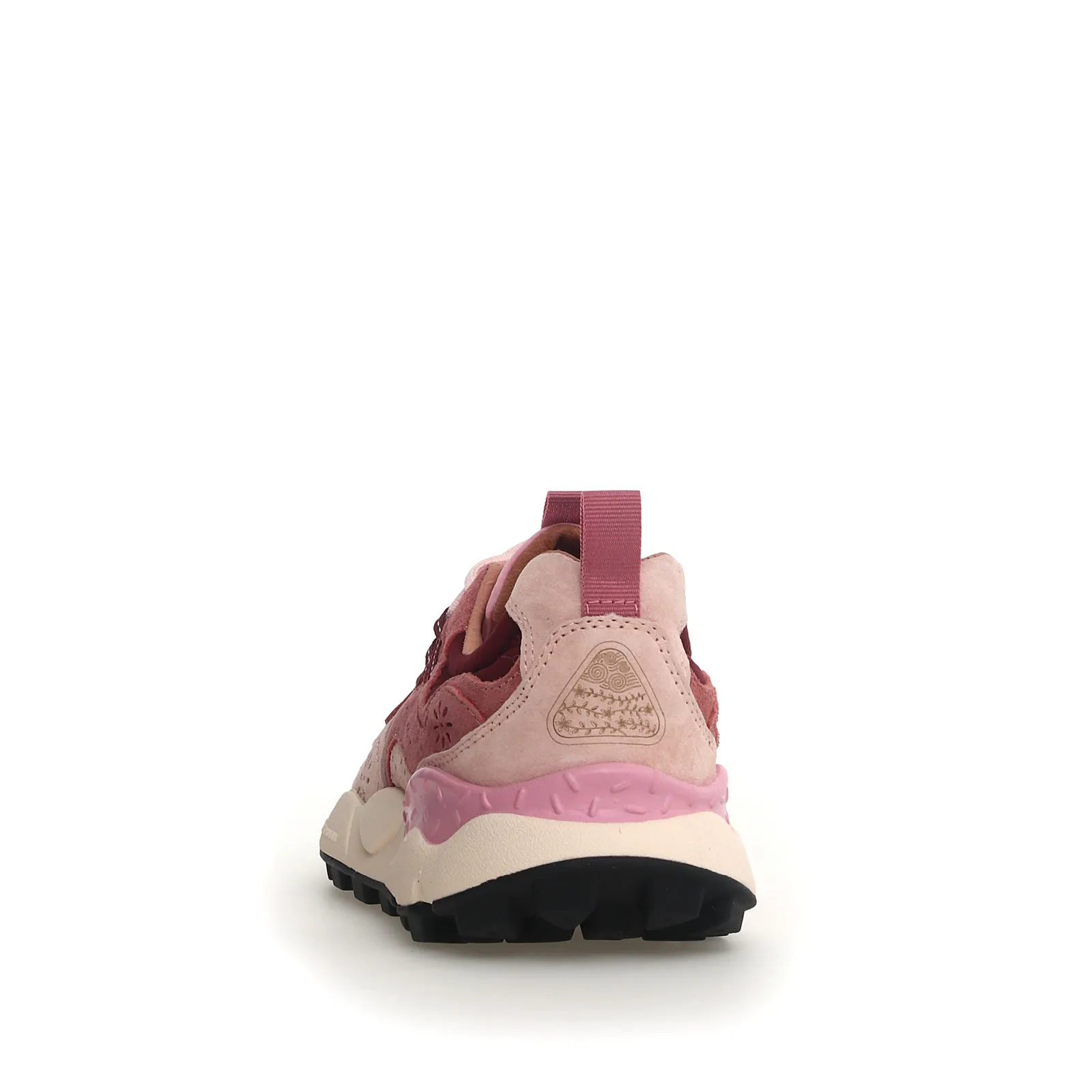 Sneakers Yamano rosa antico coccio e bordeaux