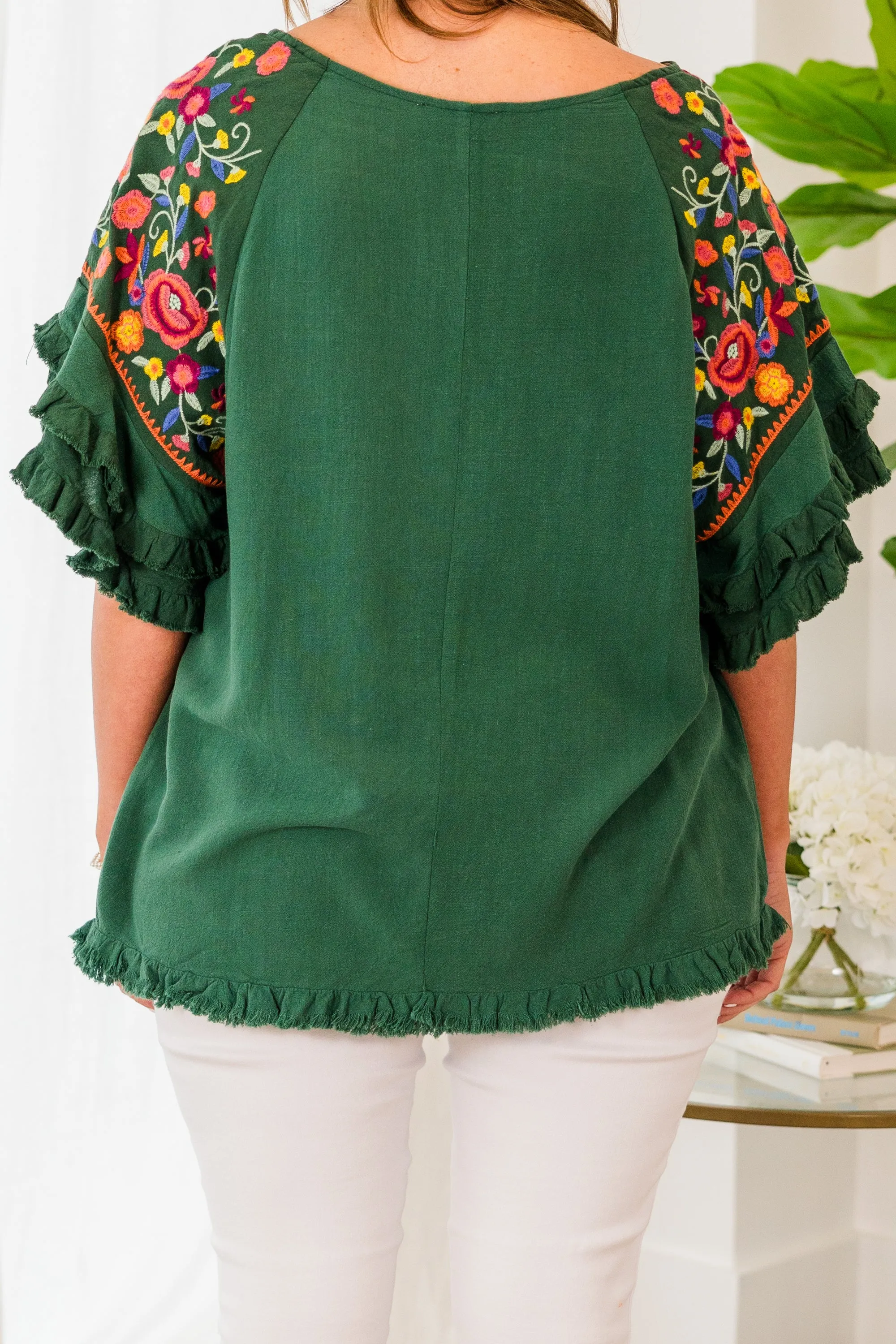 Sorry To My Lover Top, Forest Green