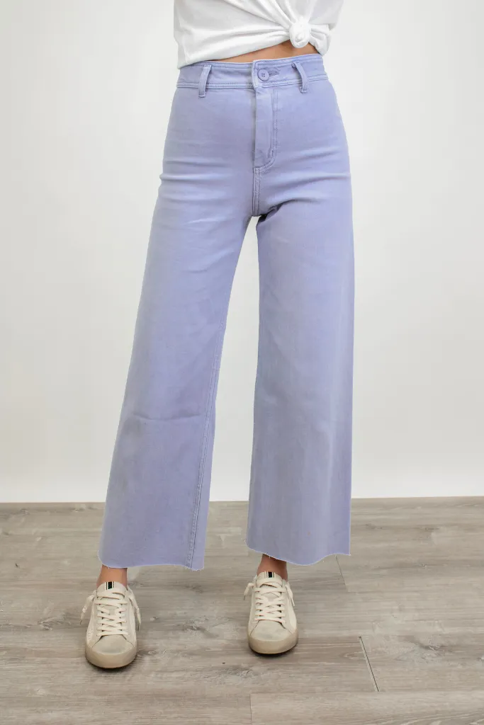 Spring Breeze Wide Leg Jean in Periwinkle