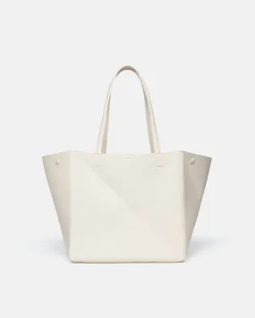 The Origami Tote - Alt-Nappa Tote - Creme