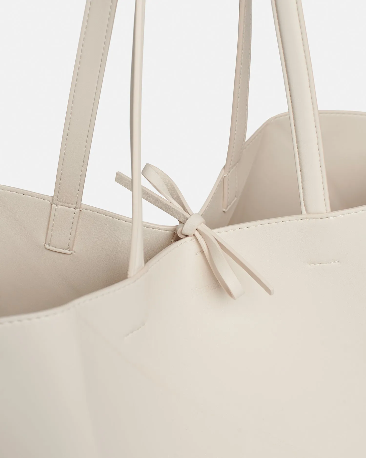 The Origami Tote - Alt-Nappa Tote - Creme