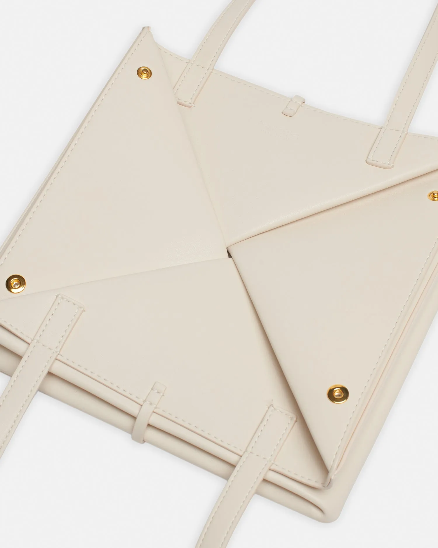 The Origami Tote - Alt-Nappa Tote - Creme