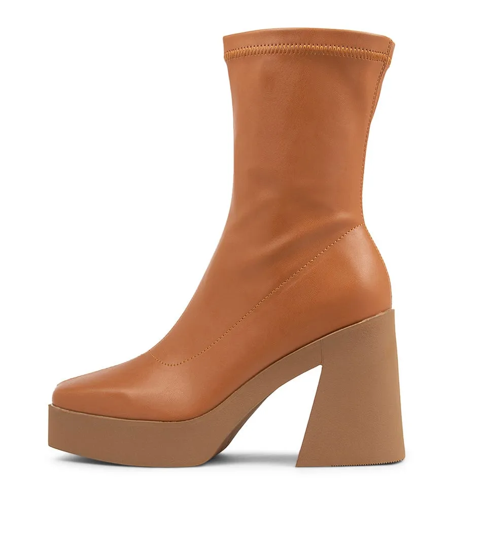 THERAPY Jagger Camel Ankle Boots