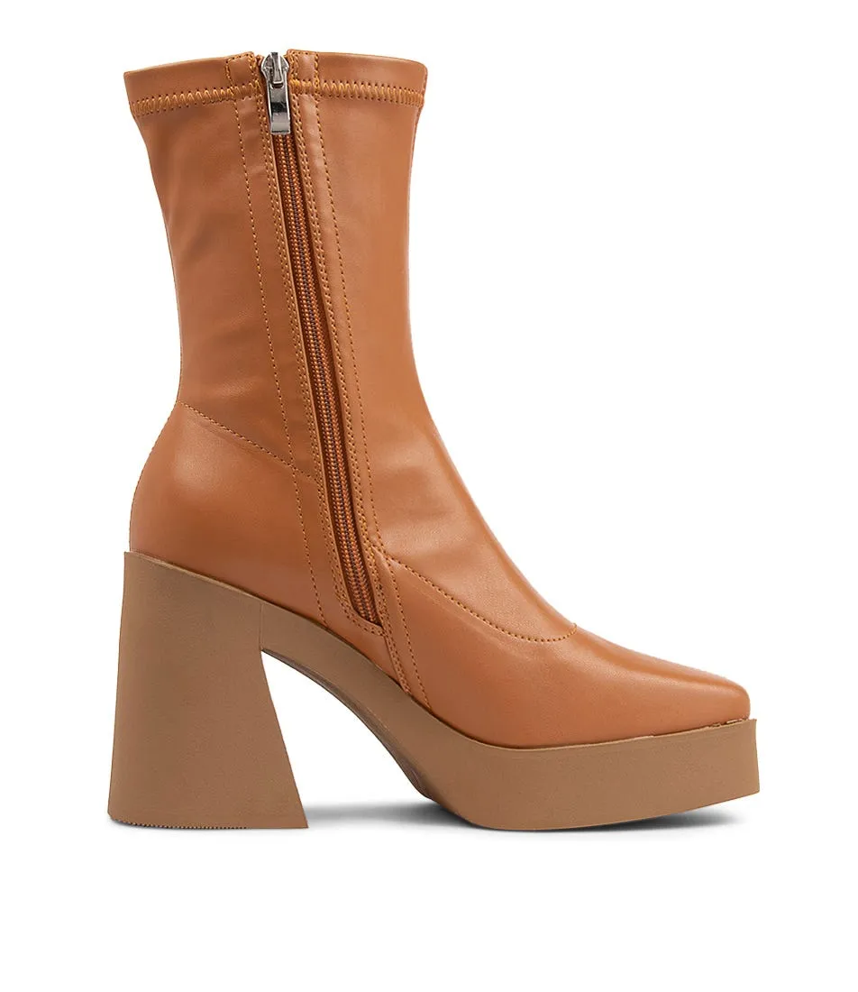 THERAPY Jagger Camel Ankle Boots