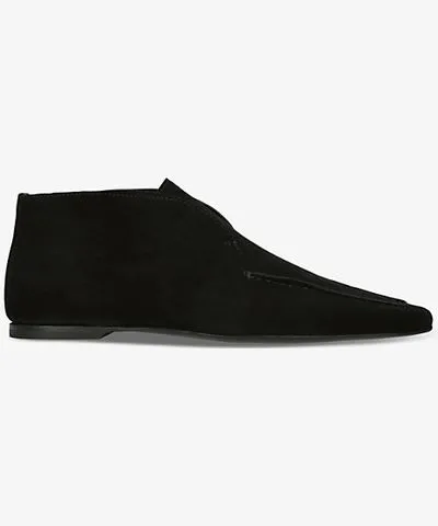 Totême Womens Black The Desert suede ankle boots