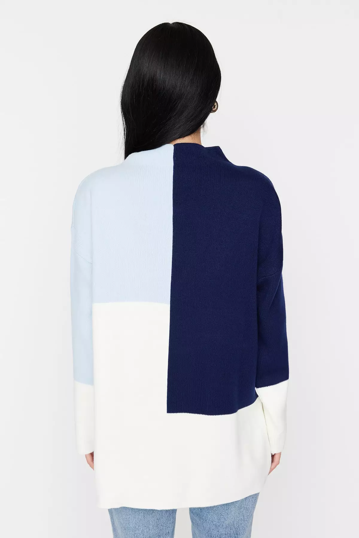 Trendyol Colour Block Knitted Sweater