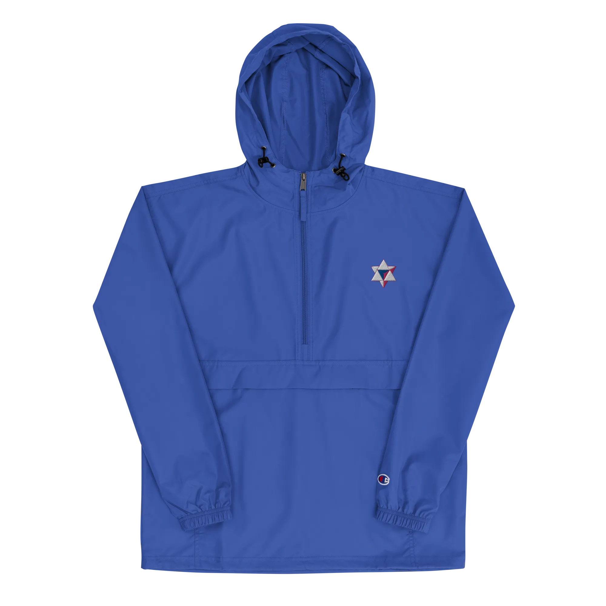 Unisex ALI3N x Champion Packable Jacket White/Royal/Flamingo Logo