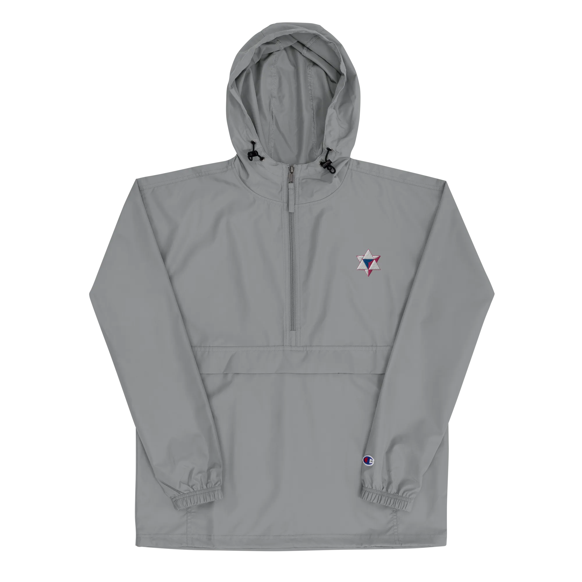 Unisex ALI3N x Champion Packable Jacket White/Royal/Flamingo Logo