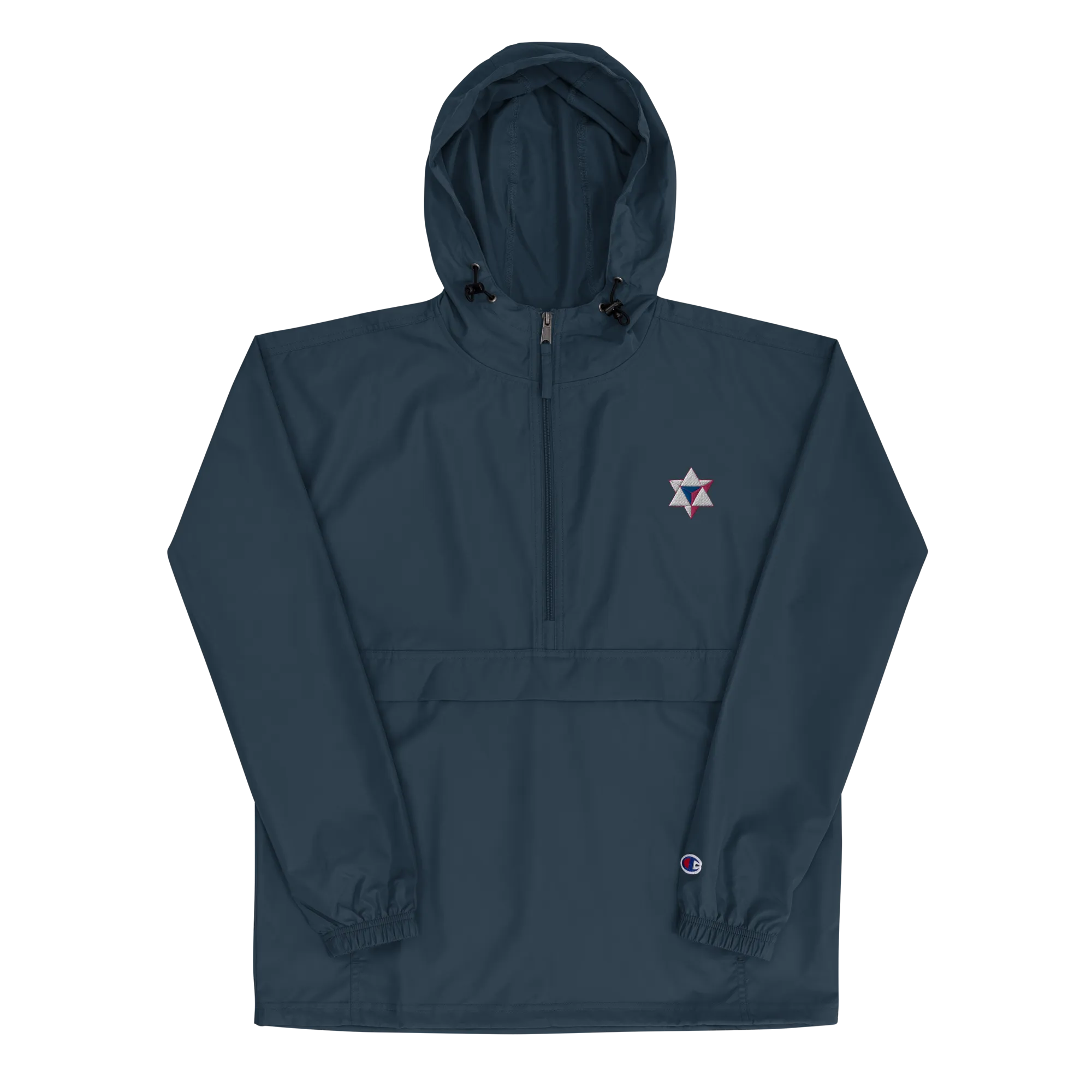 Unisex ALI3N x Champion Packable Jacket White/Royal/Flamingo Logo