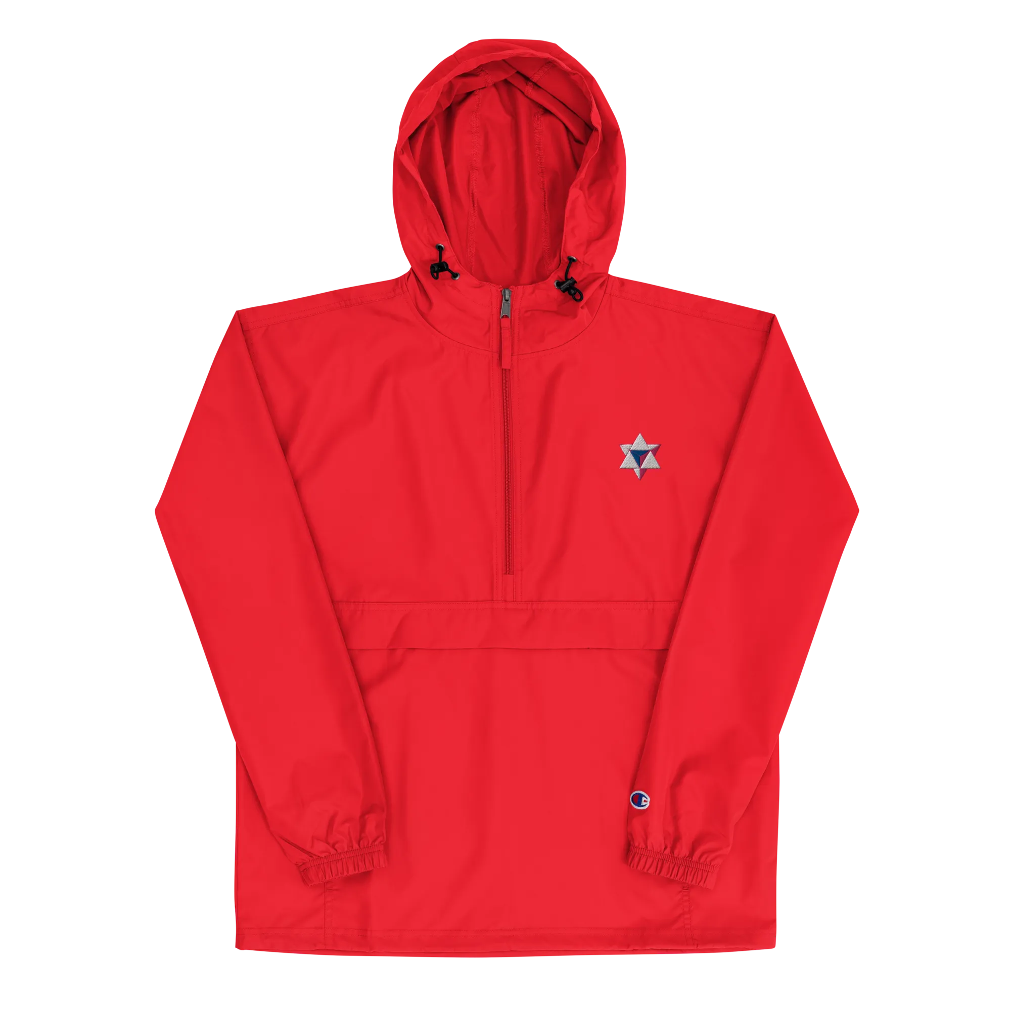 Unisex ALI3N x Champion Packable Jacket White/Royal/Flamingo Logo