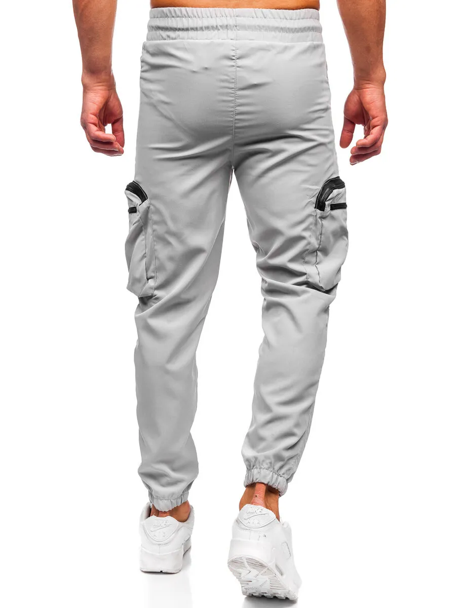 Uomo Joggers cargo Grigio Bolf HSS296