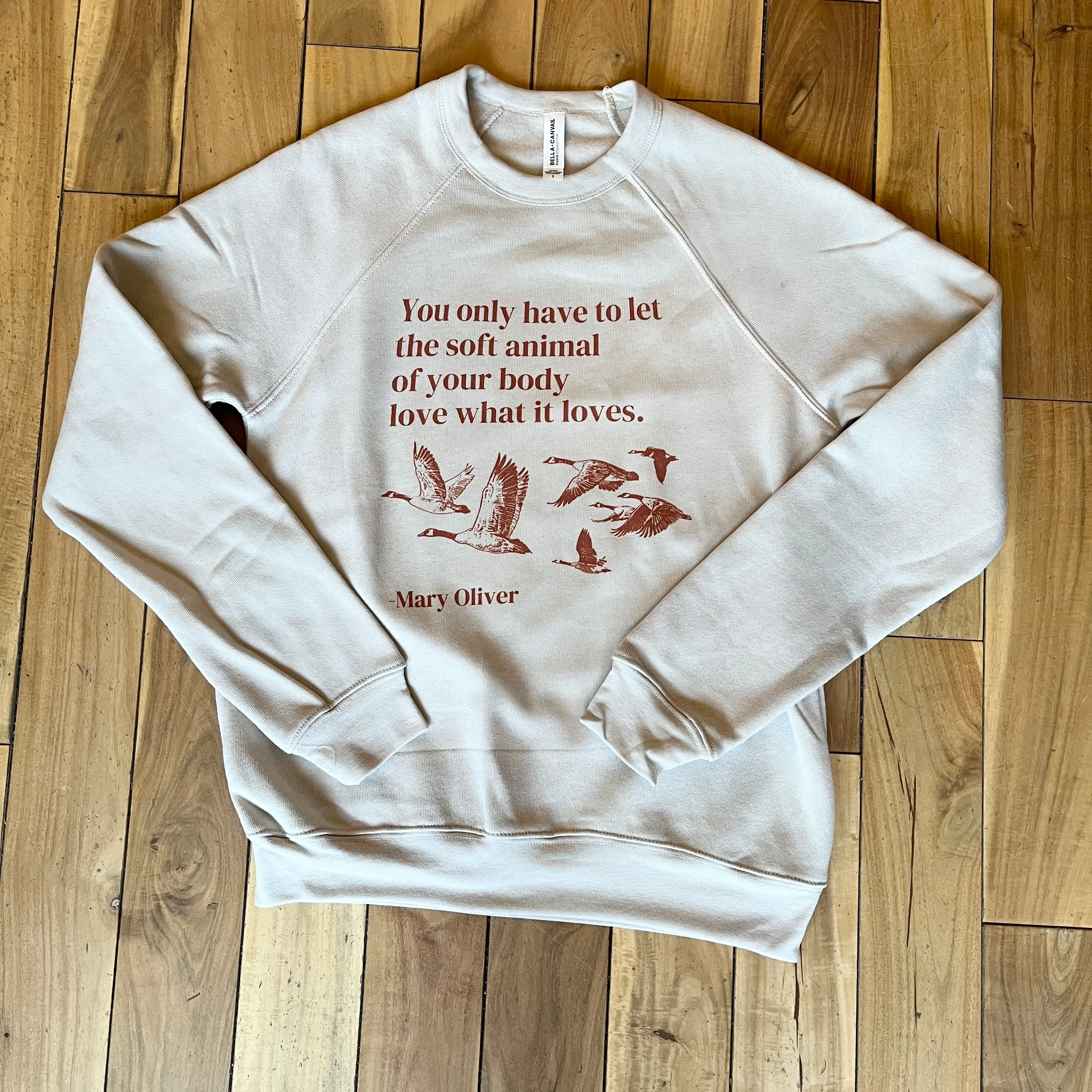 Wild Geese Mary Oliver Crewneck Sweatshirt