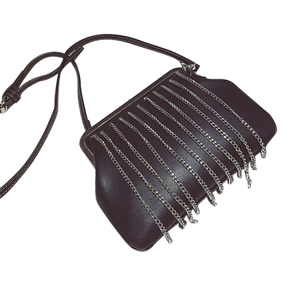 Women bag Fringe Tassel Chain Shoulder Bag Women Messenger Bag Crossbody Hbag Satchel bolsos