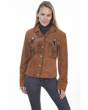 Women's Boar Suede & Beaded Fringe Jacket