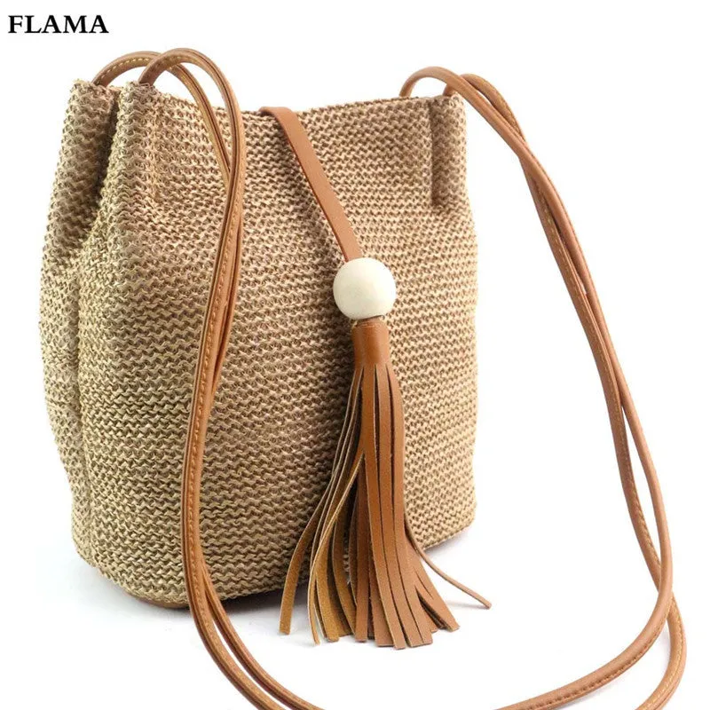 women's hbags Linen Tassel crossbody Shoulder Bag Large Tote Ladies women messenger bags bolsa mujer