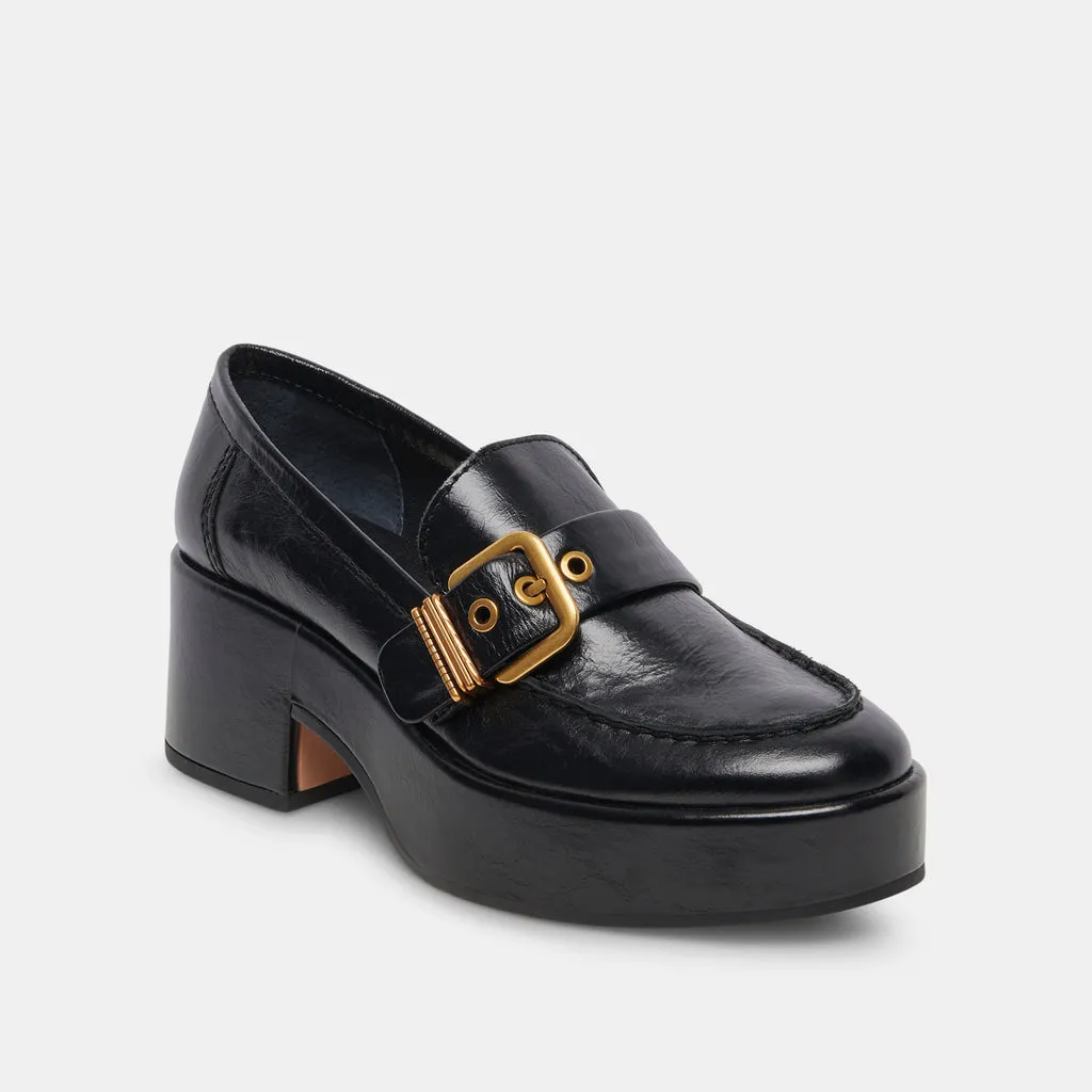 Yonder Loafers Midnight Crinkle Patent | Women's Midnight Loafers– Dolce Vita 6908080947266